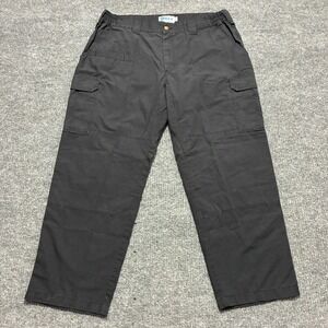 Galls Mens Cargo Pants Size 40x30 Black Cotton Blend Utility Outdoor Mid Rise